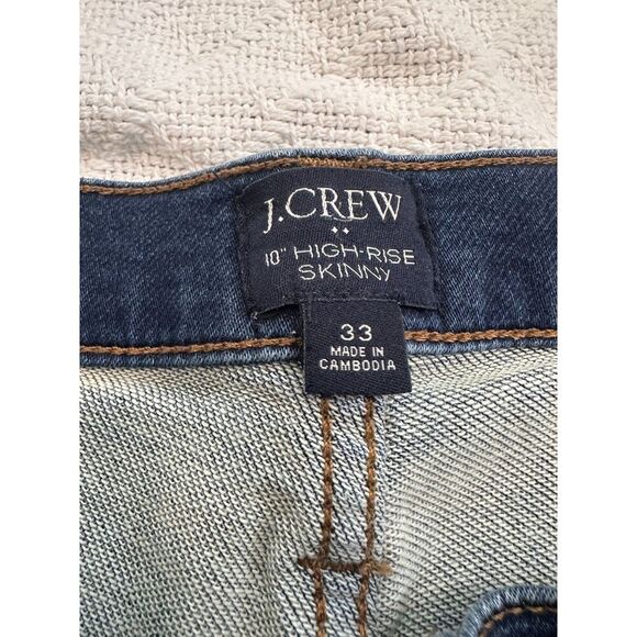 J. Crew Factory 10" High Rise Skinny Jeans Size 33 - Picture 3 of 5